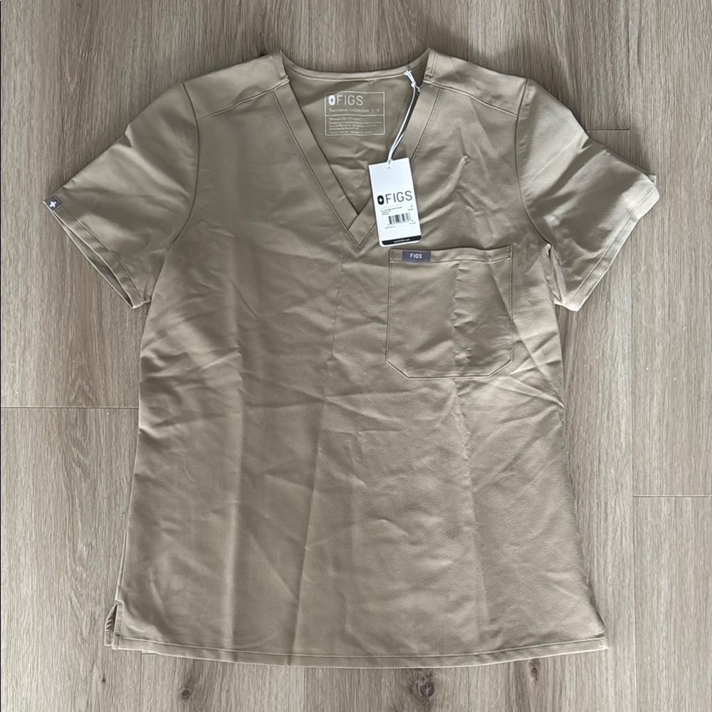 Figs Tan Top Size: Small